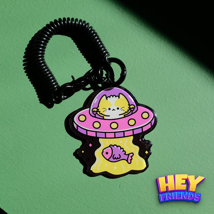 "UFO Cat" KeyRing KeyChain Decor Pendant