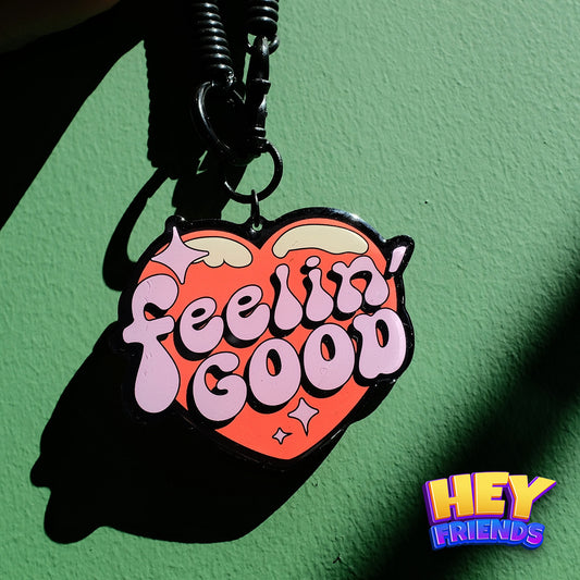 "Feeling Good" KeyRing KeyChain Decor Pendant