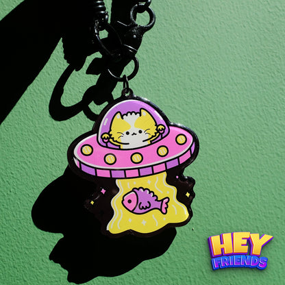 "UFO Cat" KeyRing KeyChain Decor Pendant