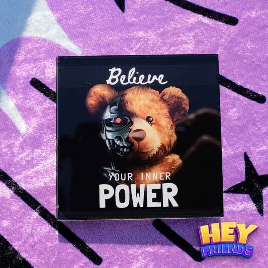 "Power Bear" Refrigerator Magnet