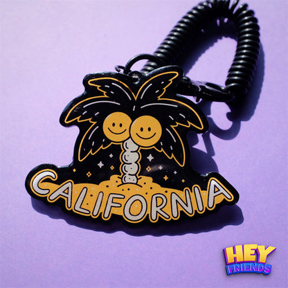 "California" KeyRing KeyChain Decor Pendant