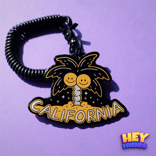 "California" KeyRing KeyChain Decor Pendant