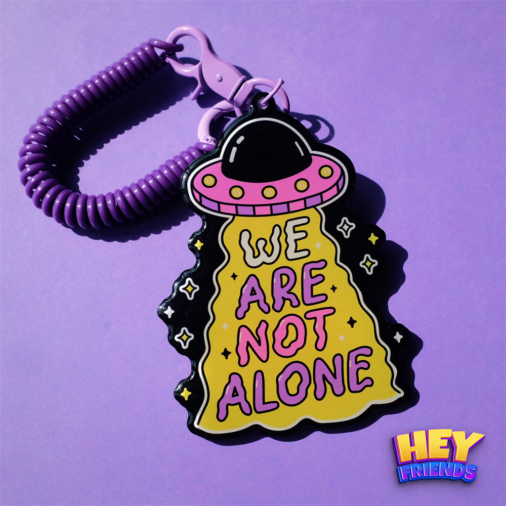 "Not Alone" KeyRing KeyChain Decor Pendant