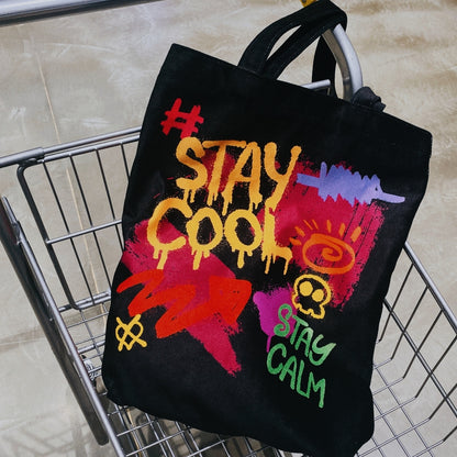 "Stay Cool" Tote Bag Canvas Bag