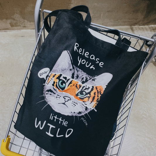 "Little Wild" Tote Bag Canvas Bag